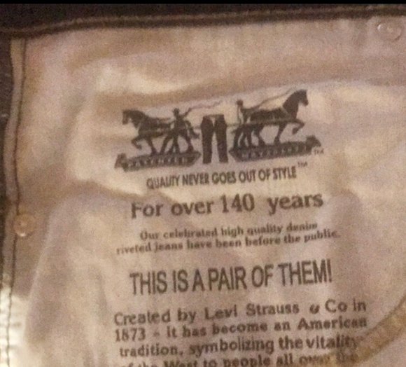 29588 Levis 505 SELVAGE dark blue Men Jeans size - Picture 5 of 5